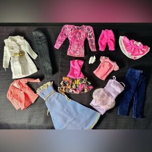 Lot Of Vintage Barbie And Sindy Clothing. Most Have Barbie Tags 13 Pieces